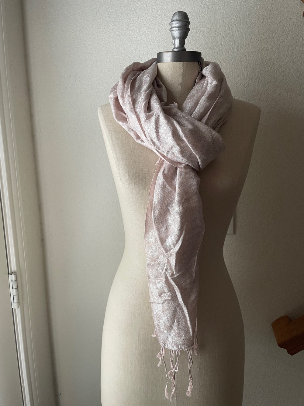 Charming Charlie Rose Gold Scarf-NWT